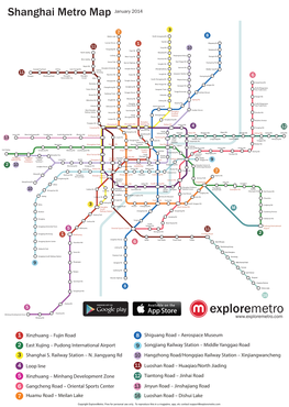 Shanghai Metro Map January 2014