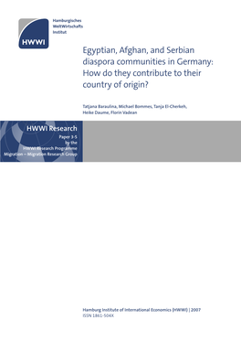 HWWI Research Paper 3-5 by the HWWI Research Programme Migration – Migration Research Group