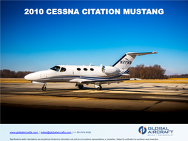 2010 Cessna Citation Mustang