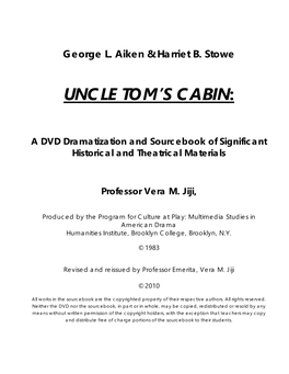 Uncle Toms Cabin Sourcebook -- SAMPLE