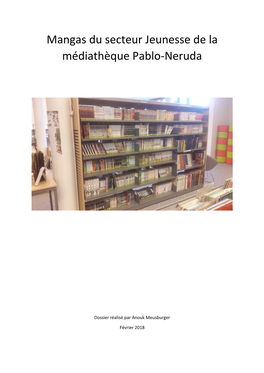 Mangas Du Secteur Jeunesse De La Médiathèque Pablo-Neruda