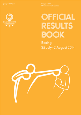 Boxing 25 July–2 August 2014 Boxing