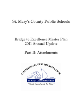 Bridge to Excellence Master Plan 2011 Annual Update Part II