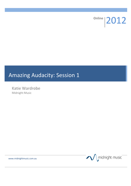 Audacity Notes