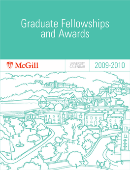 2009-2010 Graduate Fellowships and Awards Calendar