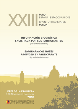 Bios of Attendees to the XXIII Spain