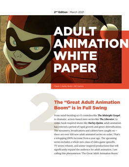 Adult Animation White Paper