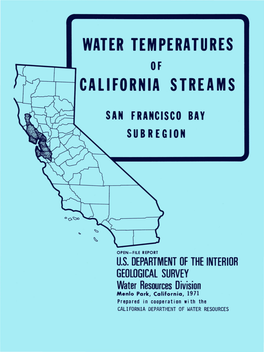 Water Temperatures California Streams