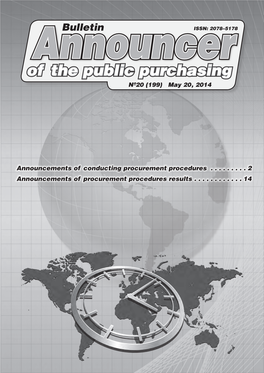 Of the Public Purchasing Announcernº20 (199) May 20, 2014