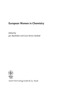 European Women in Chemistry