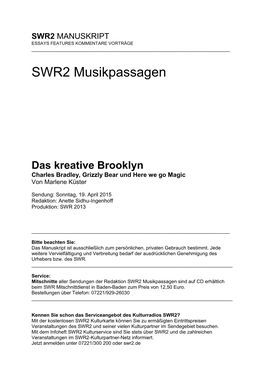 SWR2 Musikpassagen