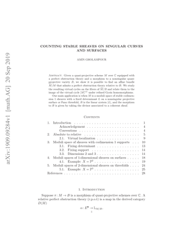 Counting Stable Sheaves on Singular Curves and Surfaces 3