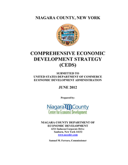 Comprehensive Economic Development Strategy (Ceds)