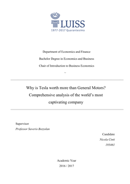 Why Is Tesla Worth More Than General Motors? Comprehensive Analysis of the World's Most Captivating Company