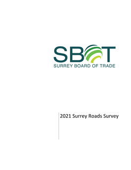 2021 Surrey Roads Survey