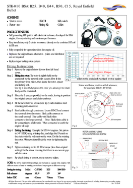 STK-010 BSA: B25, B40, B44, B50, C15, Royal Enfield Bullet