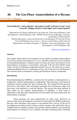 Catalysis of Organic Reactions