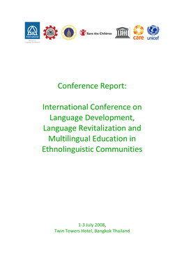 Language Conference 2008 Report