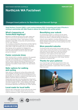 Northlink WA Factsheet