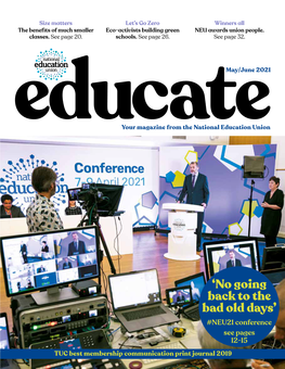 Educate May/June 2021 Welcome NEU Virtual Annual Conference, from Hamilton House, London