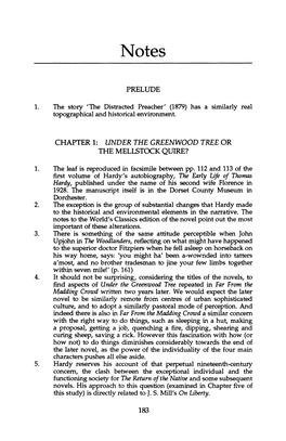 CHAPTER 1: UNDER the GREENWOOD TREE OR the Mellstock QUIRE?