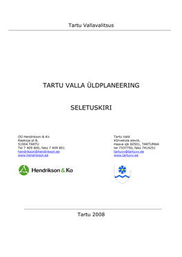 Tartu Valla Üldplaneering Seletuskiri