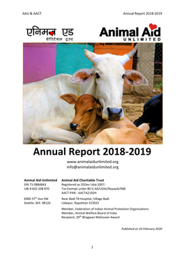 Annual Report 2018-2019