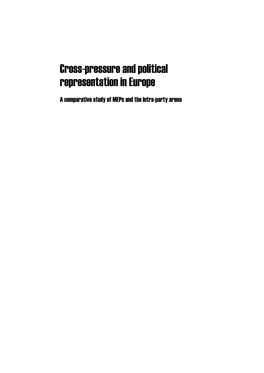 Cross-Pressure and Political Representation in Europe