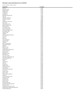 Wilmington Funds Holdings Template DRAFT