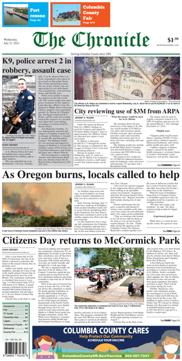 As Oregon Burns, Locals Called to Help Near Troy, Oregon