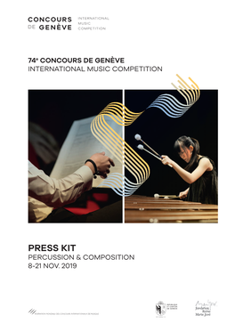 Press Kit Percussion & Composition 8-21 Nov