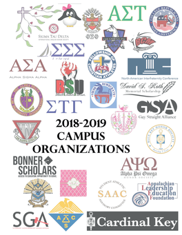 2018-2019 Organizations