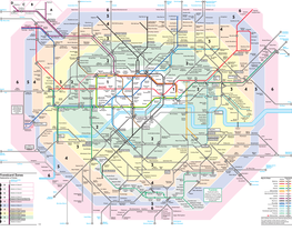 Tube & Bus Map * Fares & Tickets * Travelcard Zones Drs (Series of 11) - January 2006