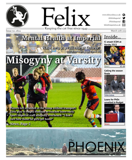 Misogyny at Varsity Sport 45-48 Calling the Season Finale