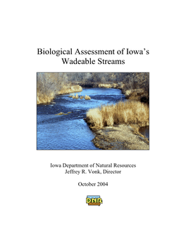 Biological Assessment of Iowa's Wadeable Streams