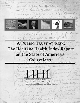The Heritage Health Index Report on the State of America's Collections