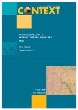 Mapping Ballarat's Historic Urban Landscape