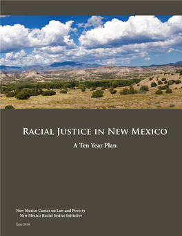 Racial Justice in New Mexico a Ten Year Plan