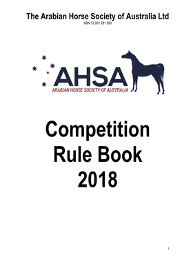 AHSA Rule Book 2018