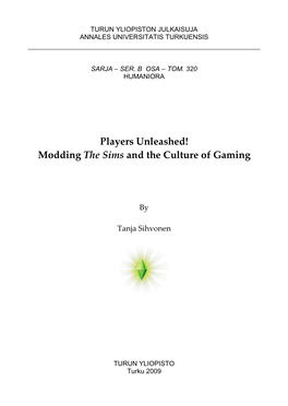 Modding the Sims and the Culture of Gaming