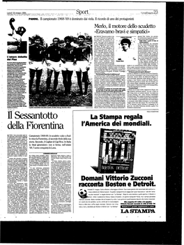 Il Sessantotto Della Fiorentina