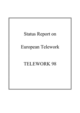 The European Status Report on Telework