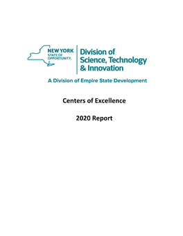 Centers of Excellence 2020 Report