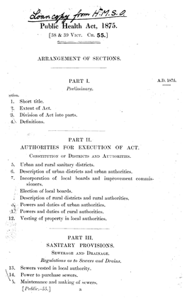 Public Health Act of 1875