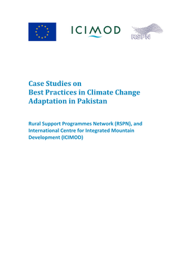 Case Studies on Best Practices in Climate Change Adaptation in Pakistan