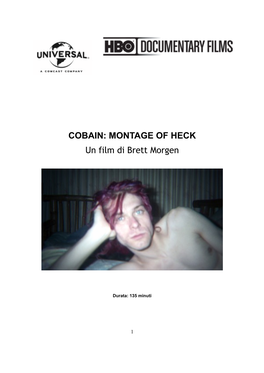 COBAIN: MONTAGE of HECK Un Film Di Brett Morgen