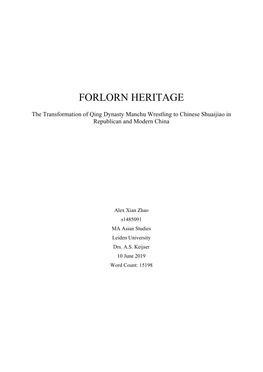 Forlorn Heritage