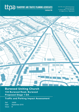 Burwood Uniting Church 134 Burwood Road, Burwood Proposed Stage 1 DA