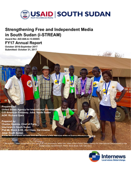 Strengthening Free and Independent Media in South Sudan (I-STREAM)