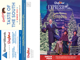 SNEAK PEEK Published Exclusivelypublished for Season Passholders |Christmas 2020 a Special 2021 Renewal Extension Offer